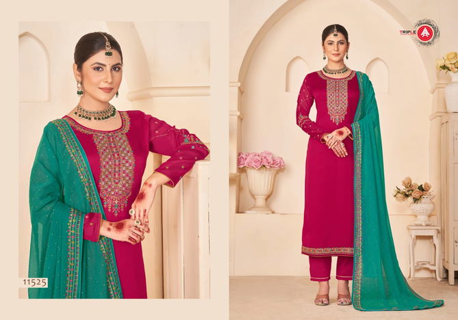 Anokhi By Triple Aaa Fancy Silk Designer Dress Material Wholesale Shop In Surat
